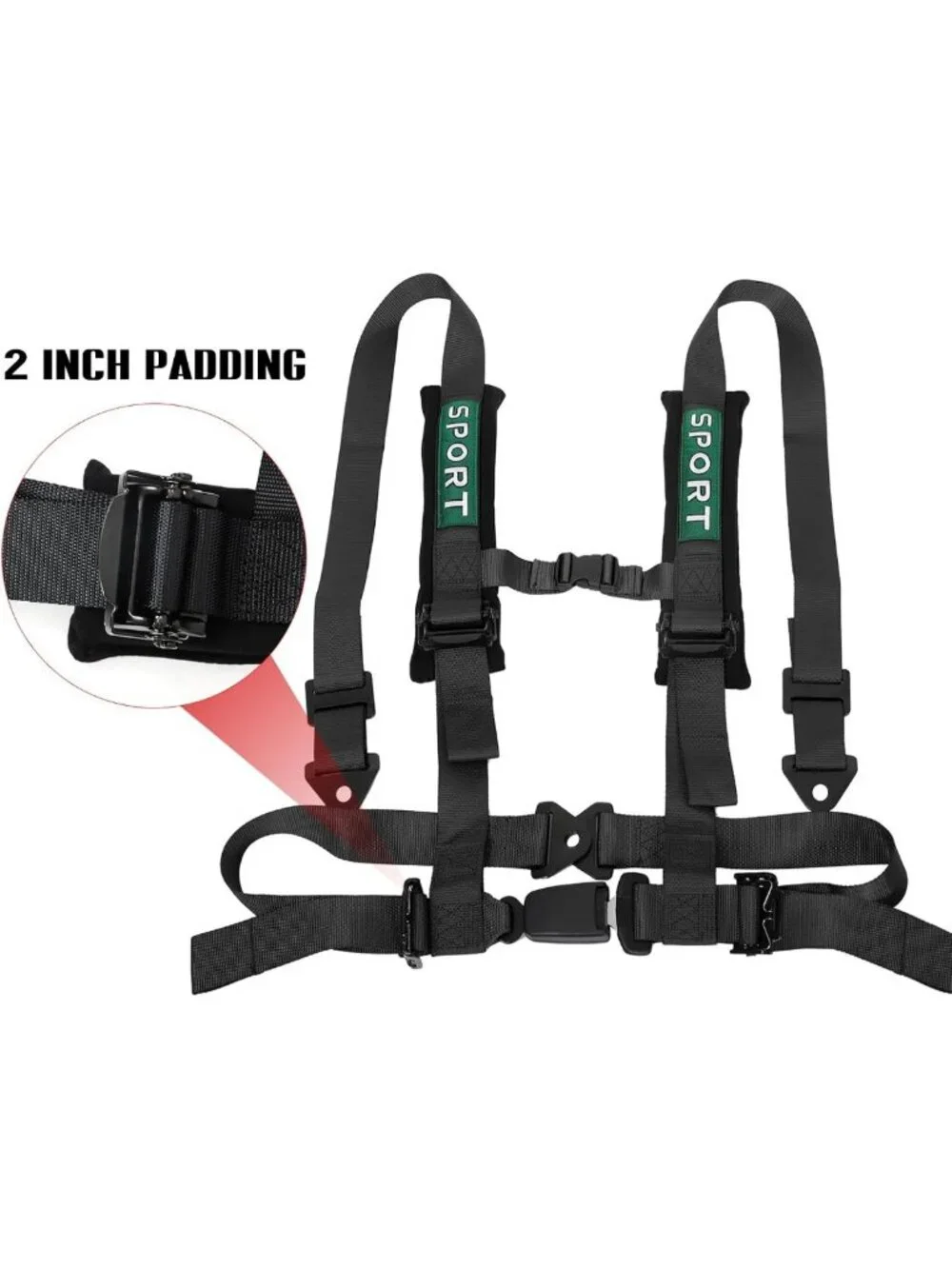 2 PCS 4-Point Safety Harness Set - Adjustable, Durable, Perfect for Kids & Pets